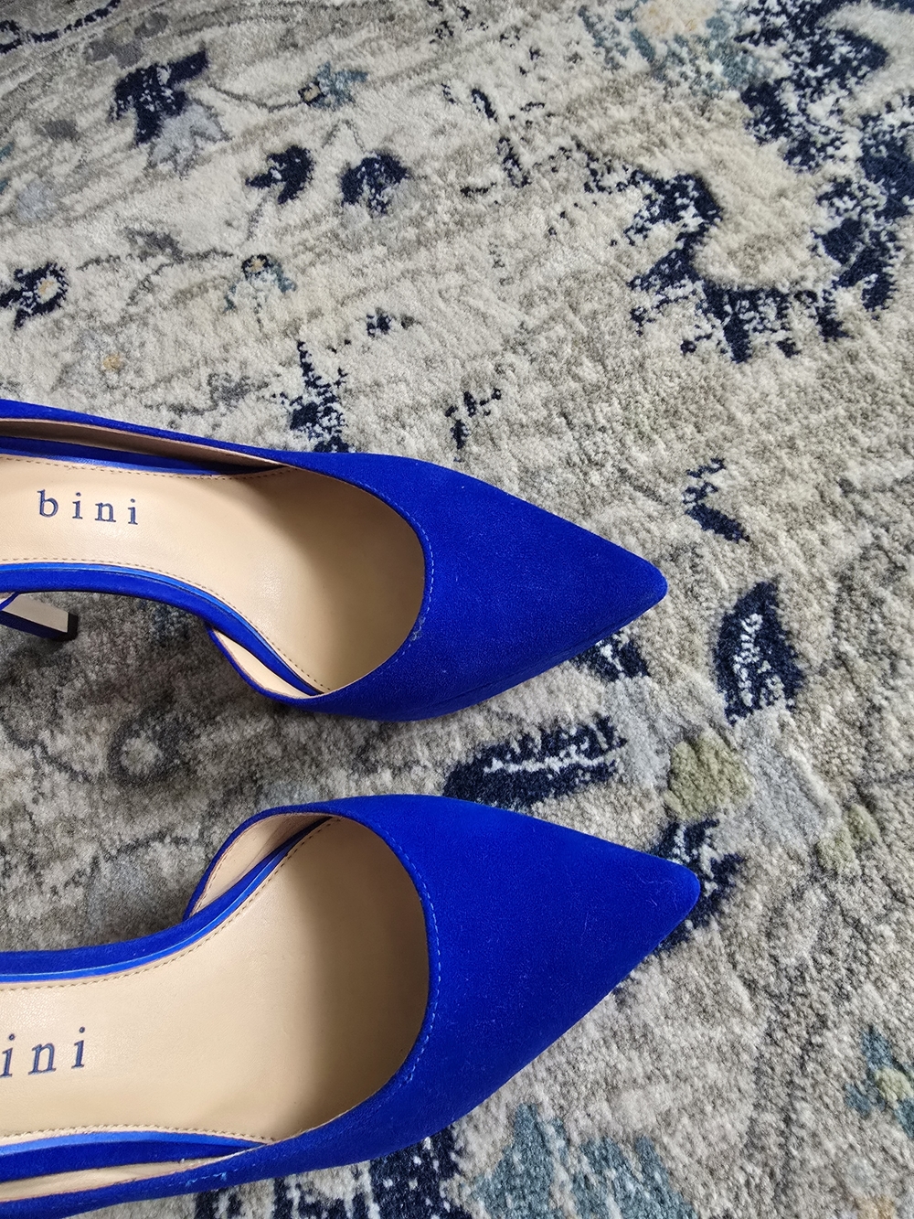 Gianni Bini Cobalt Blue Pointed Toe D'Orsay Pumps - Picture 3 of 10